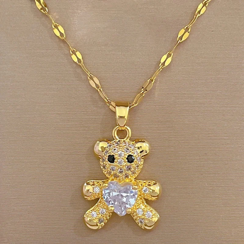 Collier Ourson Doré