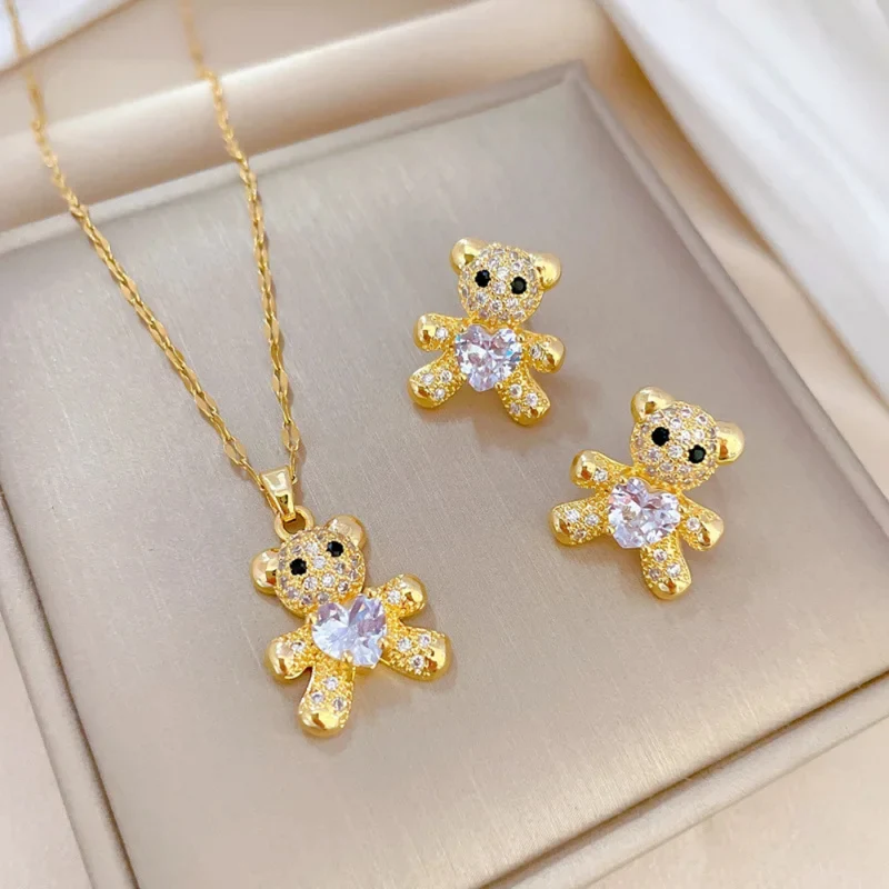 Collier Ourson Doré