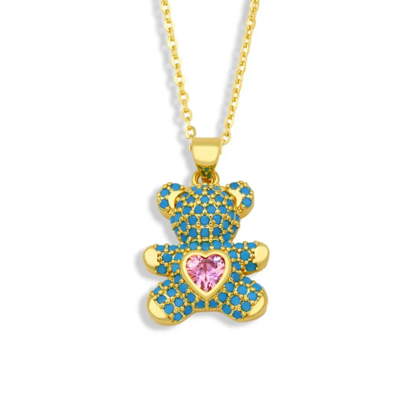 Collier Ourson Strass