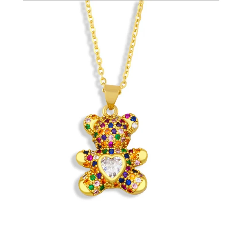 Collier Ourson Strass