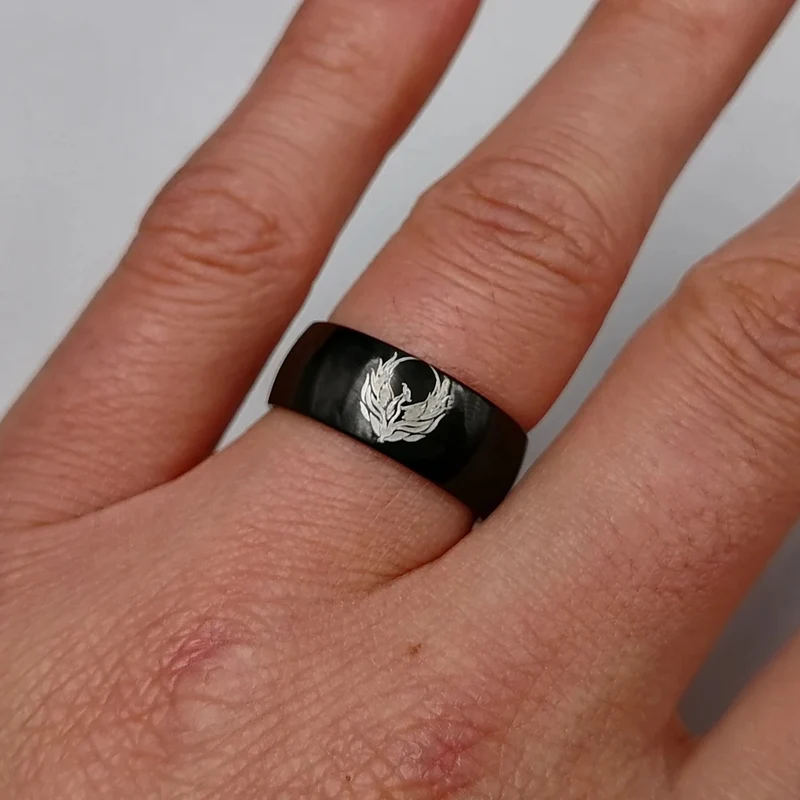 Bague Phœnix Noire