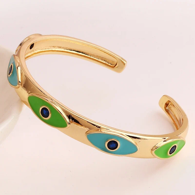 Bracelet Jonc Œil Couleur Femme