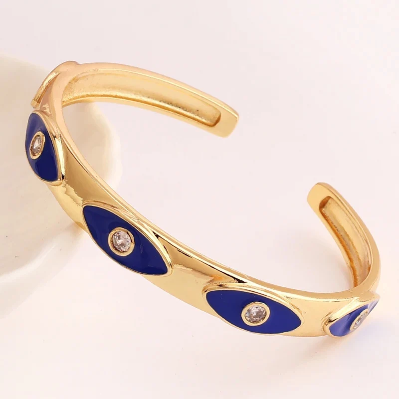 Bracelet Œil Jonc Acier Inoxydable