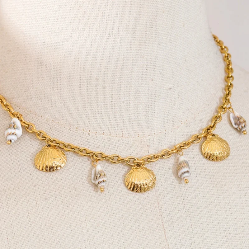Collier Breloque Coquillage