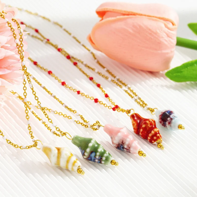 Collier Coquillage Cône