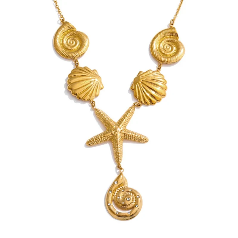 Collier en Y Coquillage