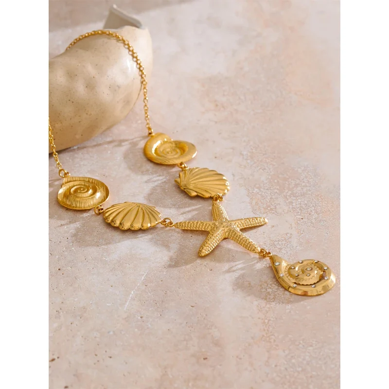Collier en Y Coquillage