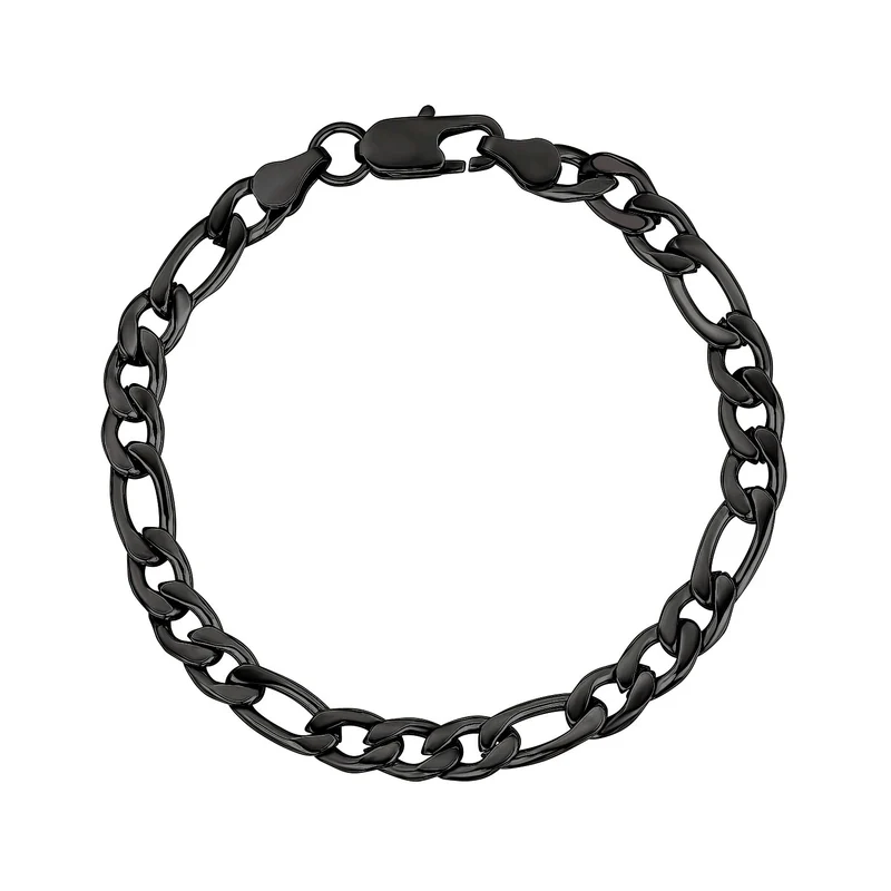 Bracelet à maillons Figaro de 7 mm