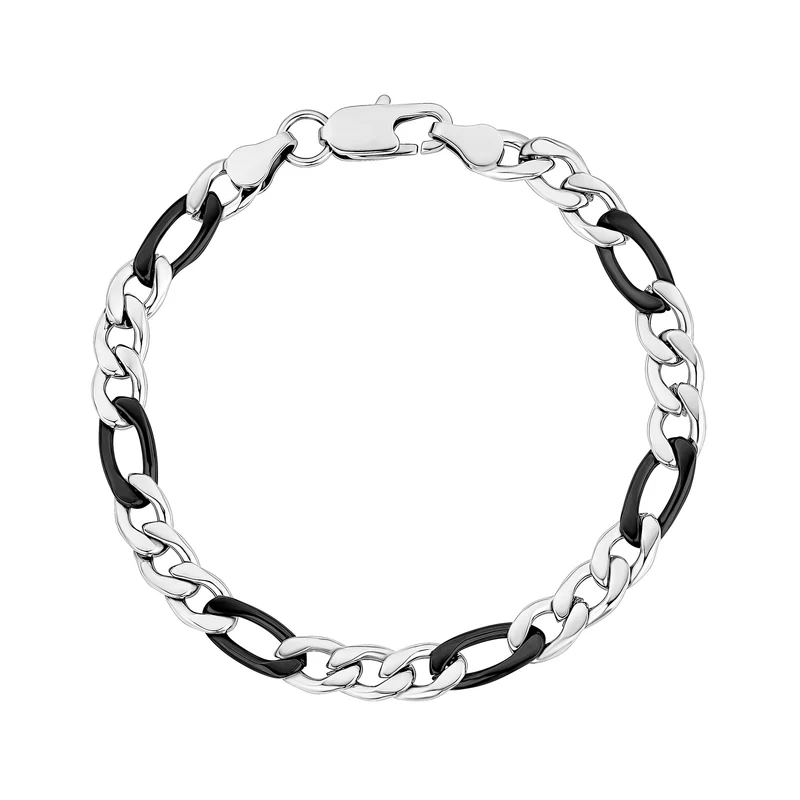 Bracelet à maillons Figaro de 7 mm