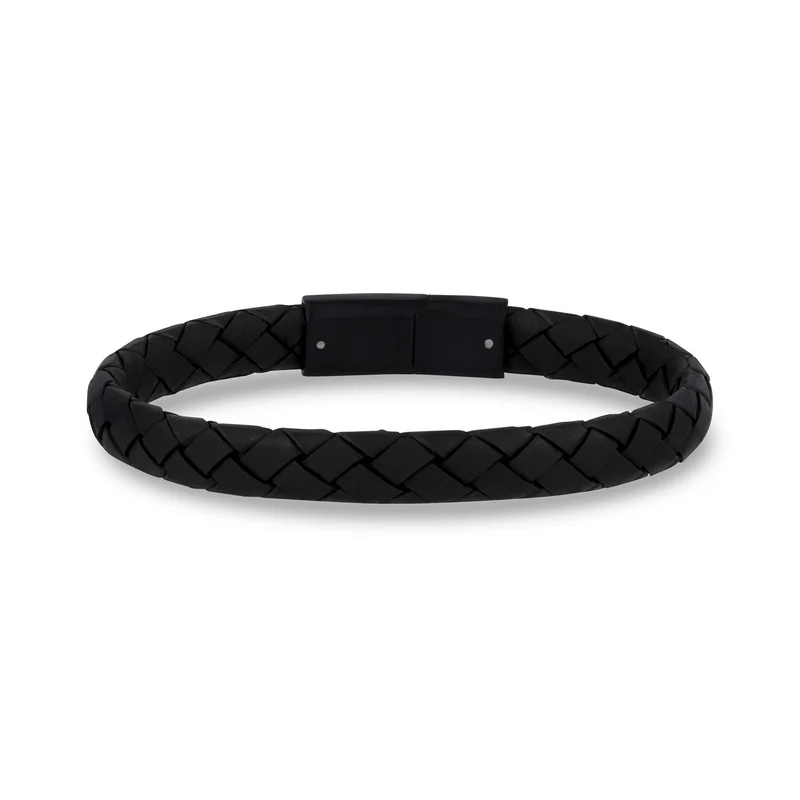 Bracelet plat en cuir de 8 mm
