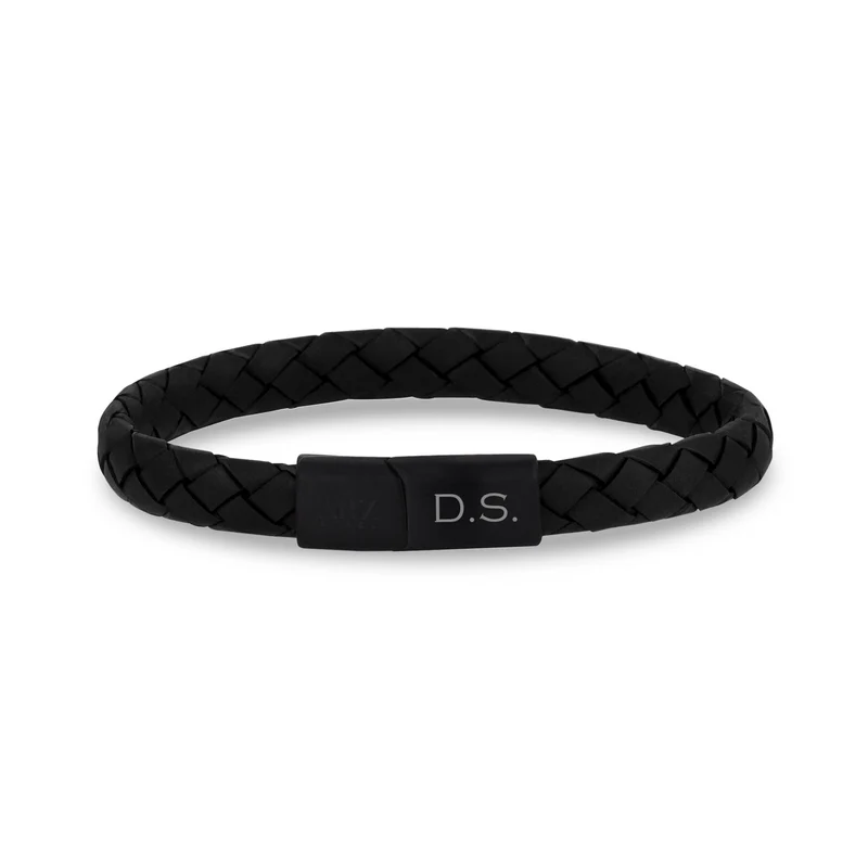 Bracelet plat en cuir de 8 mm