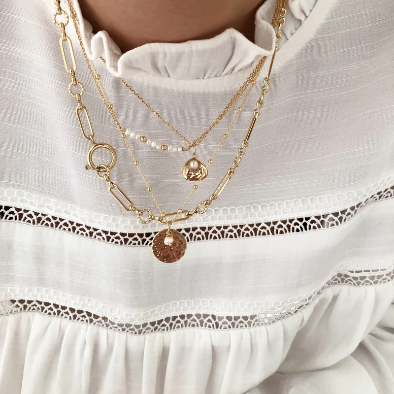 Collier "Malina" plaqué or