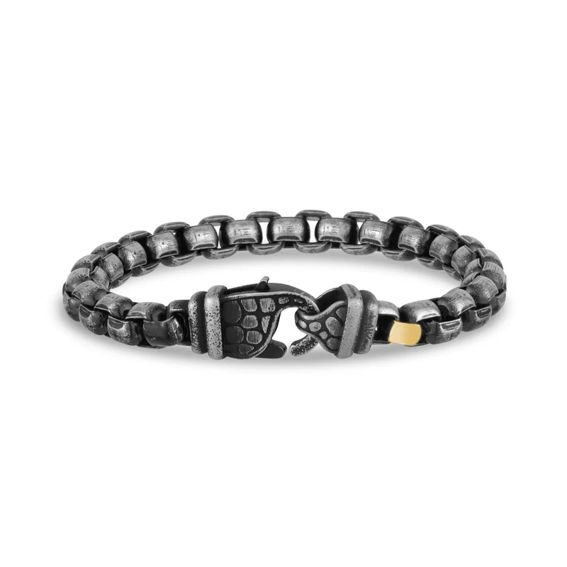 Bracelet à maillons ronds et antiques
