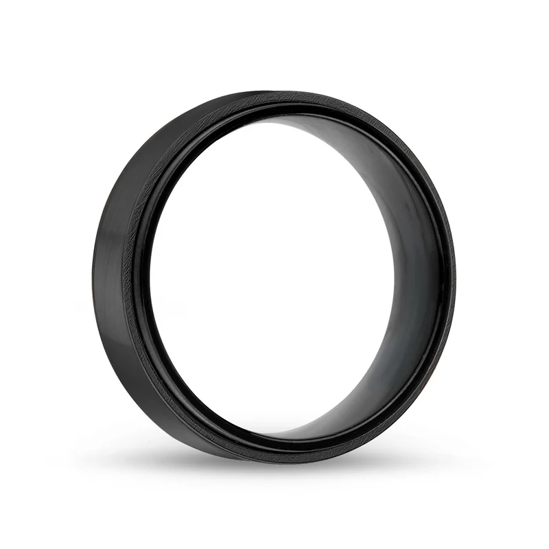 7mm Noir mat Jonc