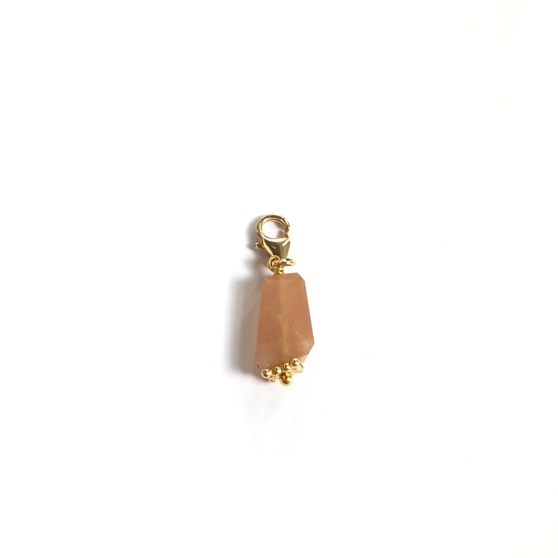 Charm "Pierre de Lune" plaqué or