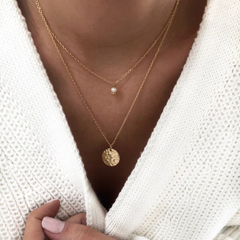 Collier "Made" plaqué or