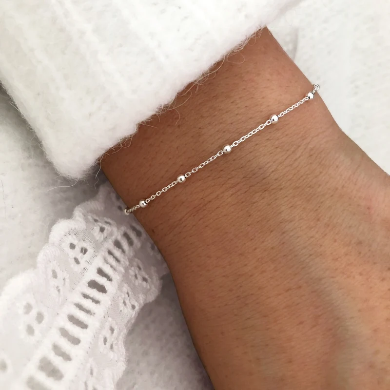 Bracelet "boules" argent