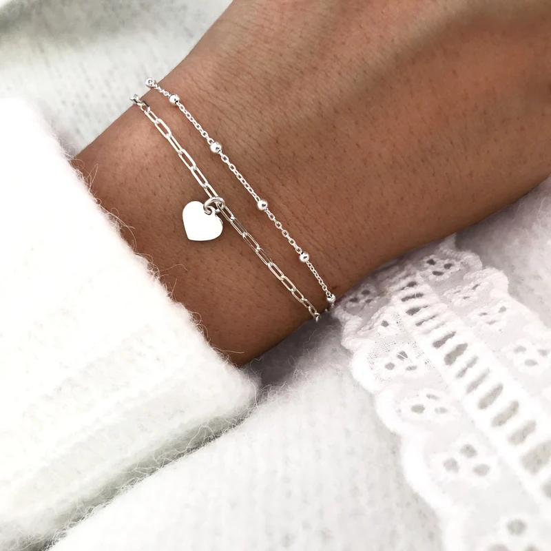 Bracelet "boules" argent
