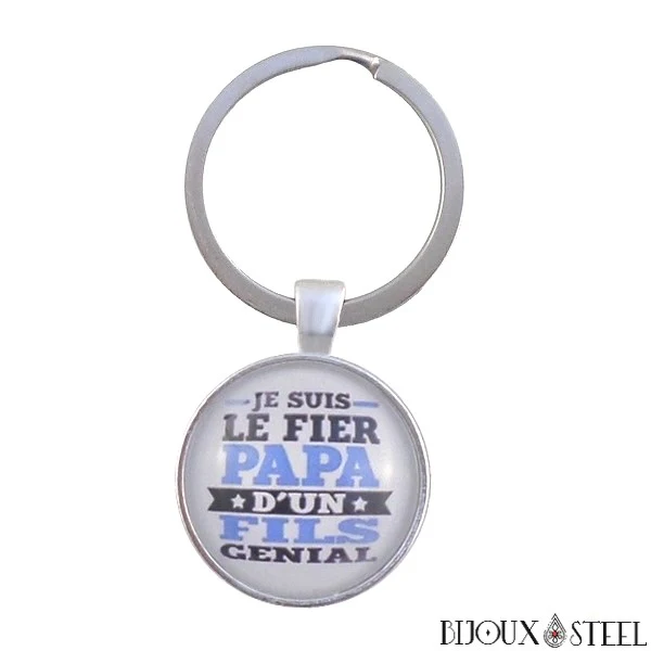 Porte-clés cadeau je suis le fier papa d'un fils génial