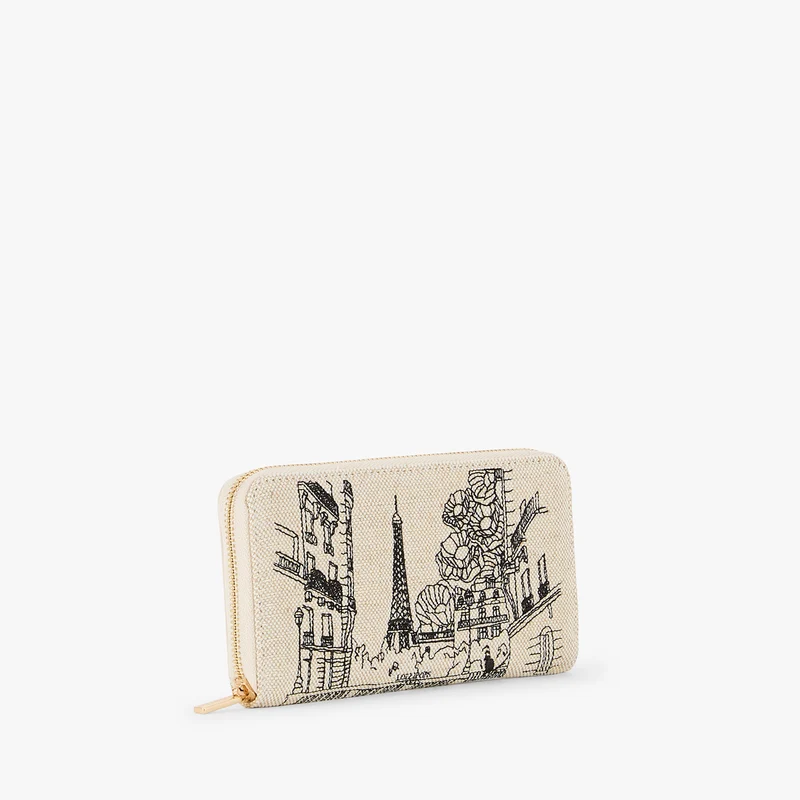 Grand portefeuille blanc Pierette