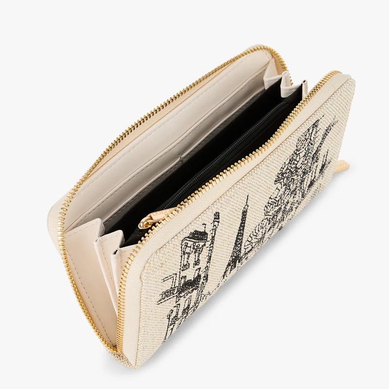 Grand portefeuille blanc Pierette