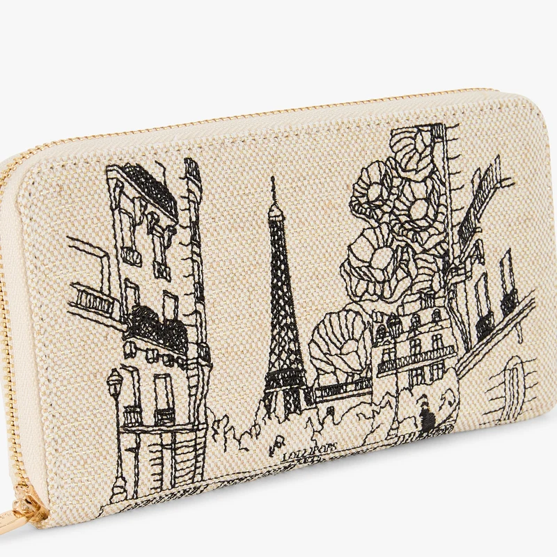 Grand portefeuille blanc Pierette