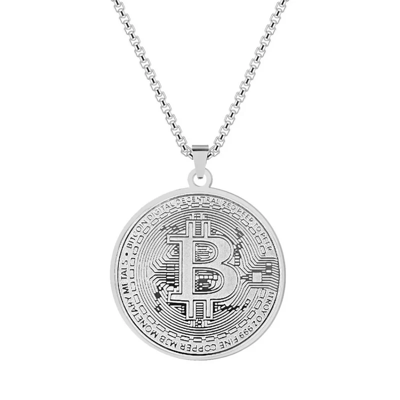 Collier Pendentif Bitcoin