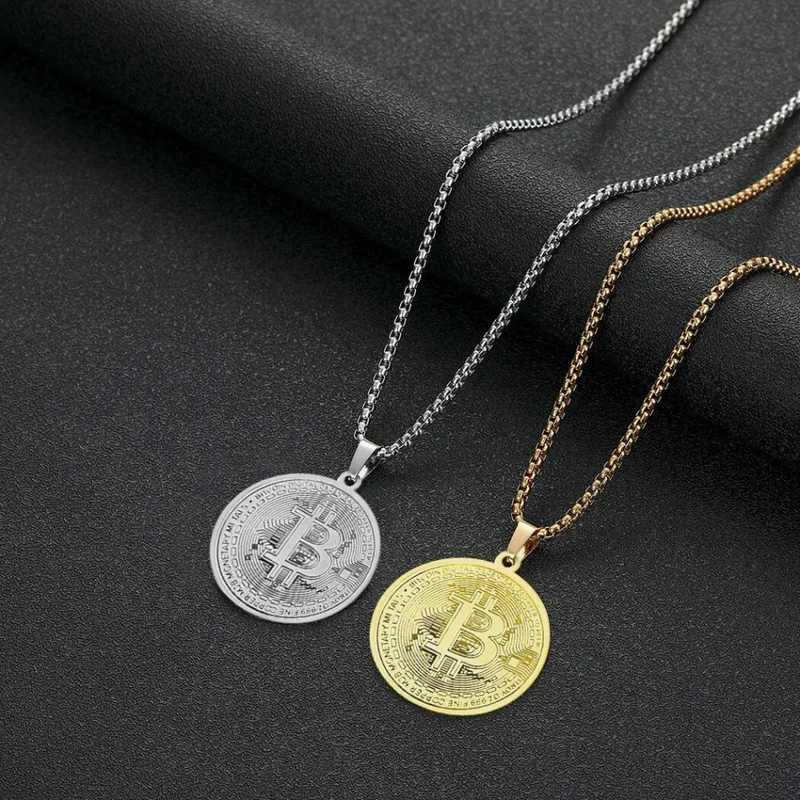 Collier Pendentif Bitcoin