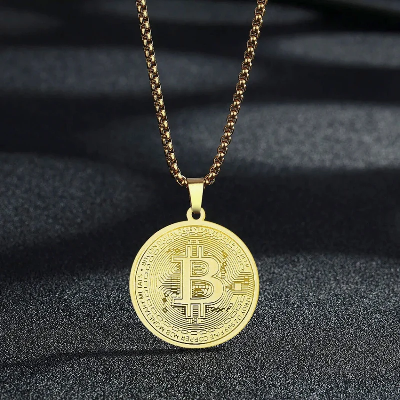 Collier Pendentif Bitcoin