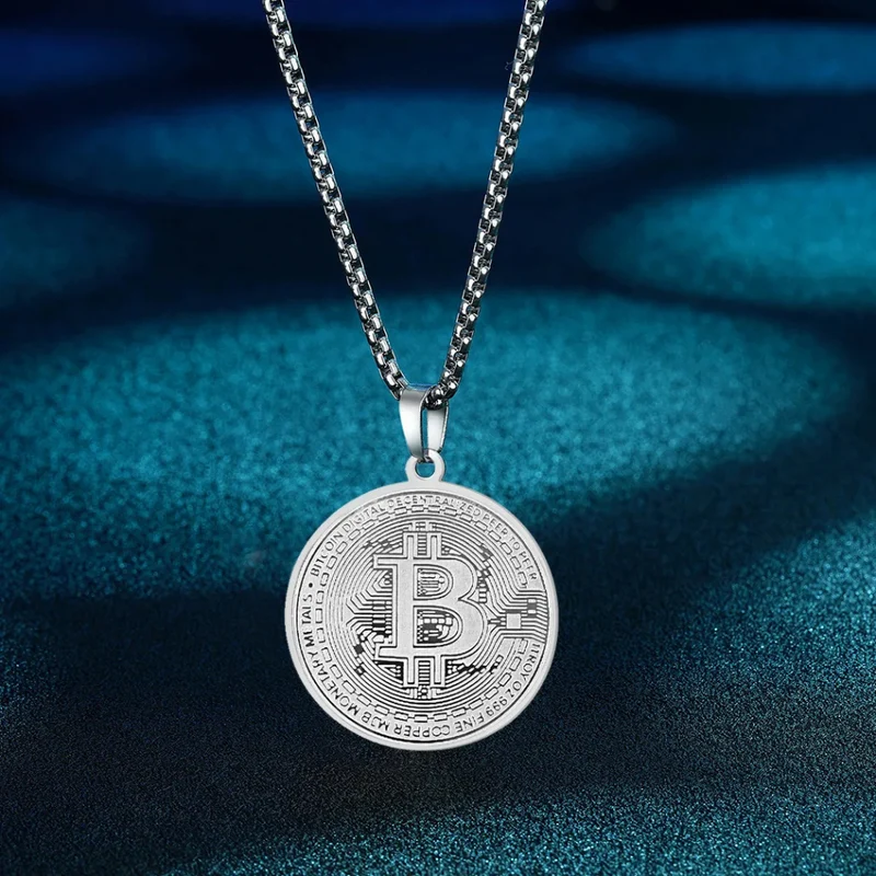 Collier Pendentif Bitcoin