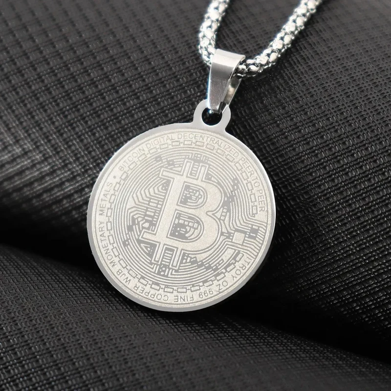 Collier Pendentif Bitcoin