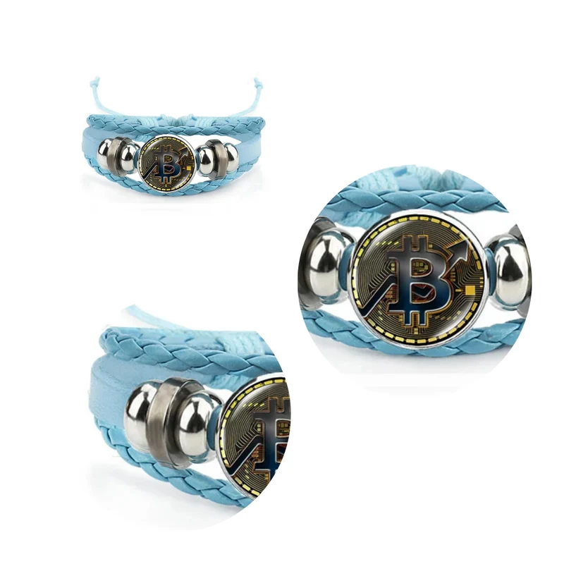 Bracelet Bitcoin Bleu