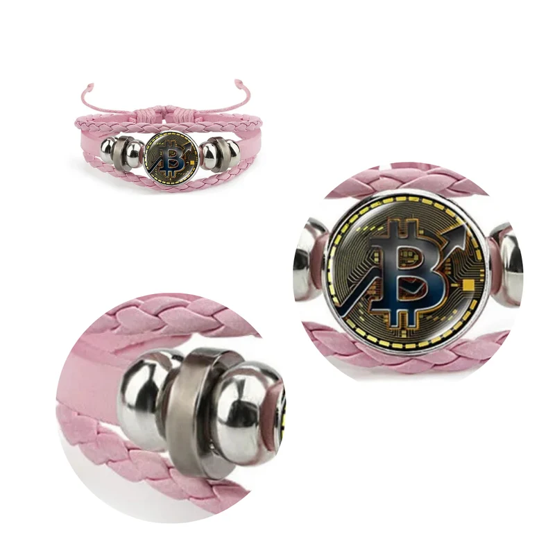 Bracelet Bitcoin Rose