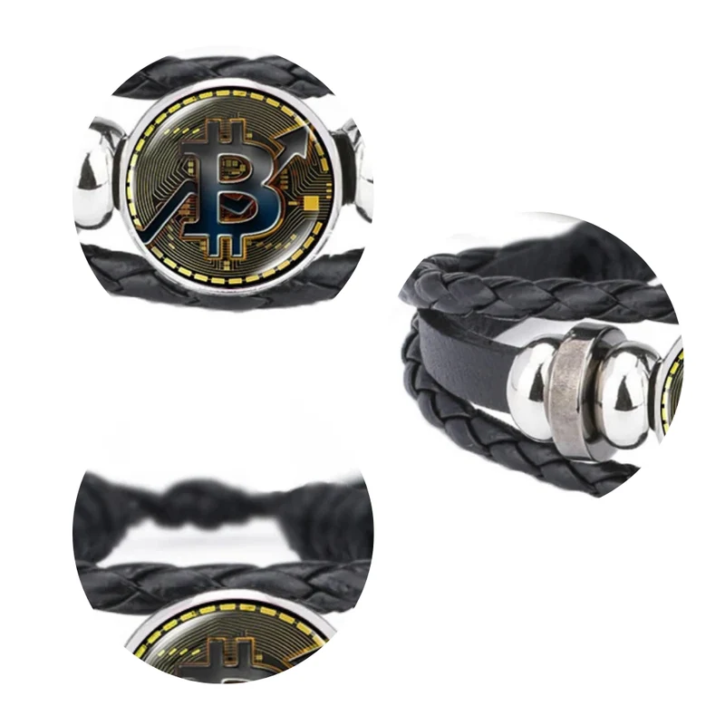 Bracelet Bitcoin Noir