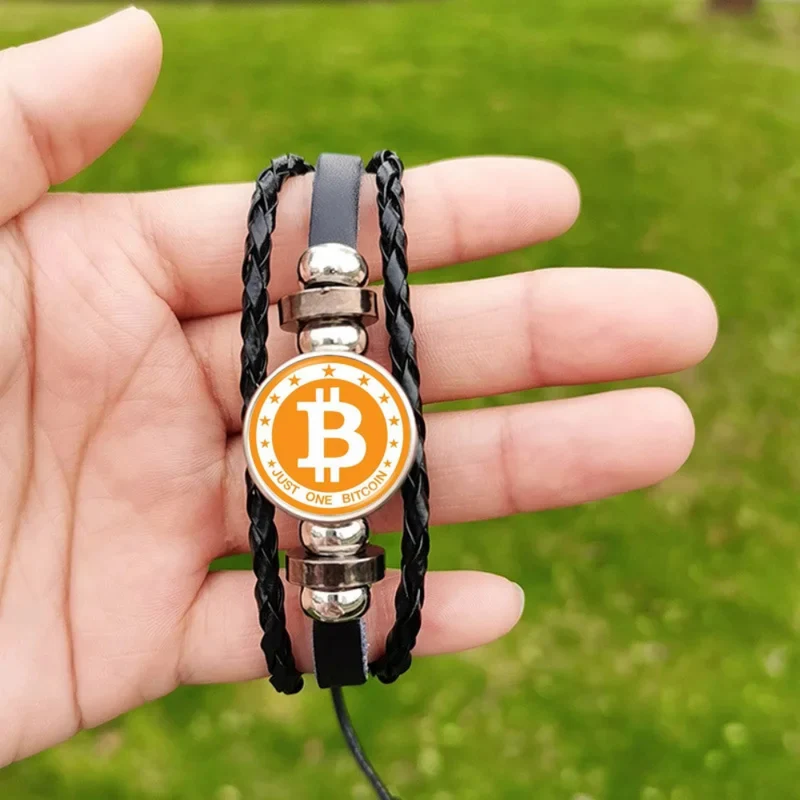 Bracelet Bitcoin Cuir
