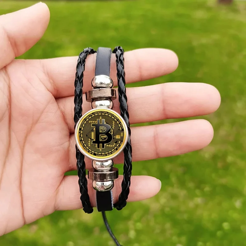 Bracelet Bitcoin Cuir