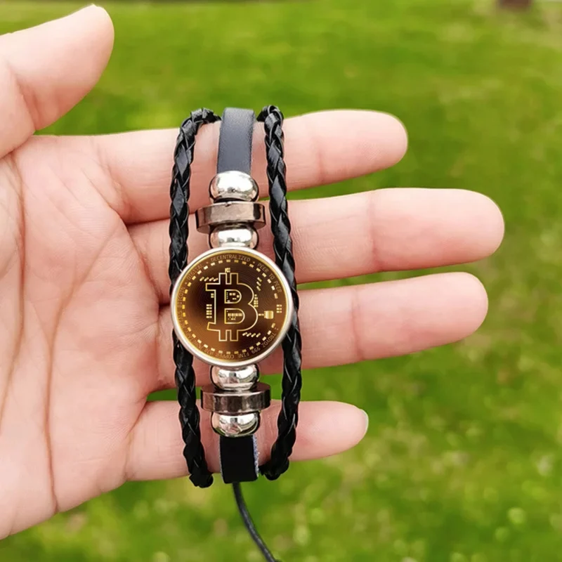 Bracelet Bitcoin Cuir
