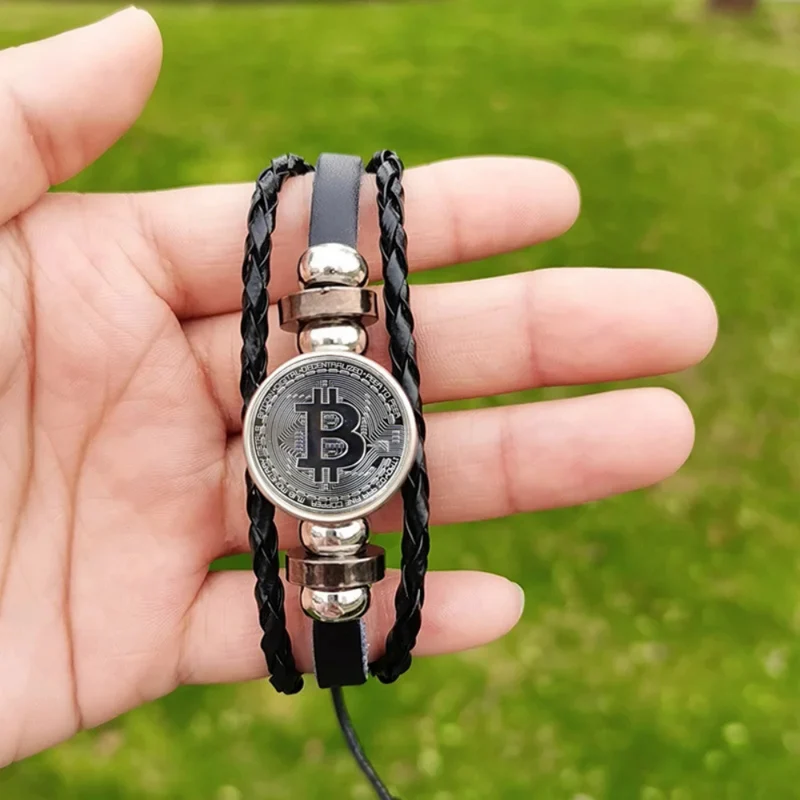 Bracelet Bitcoin Cuir