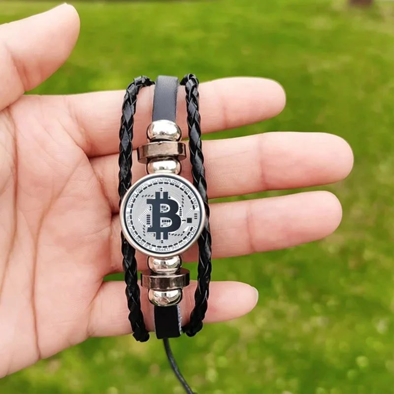 Bracelet Bitcoin Cuir