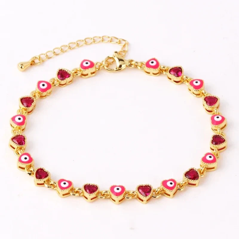 Bracelet Œil Fuchsia Femme