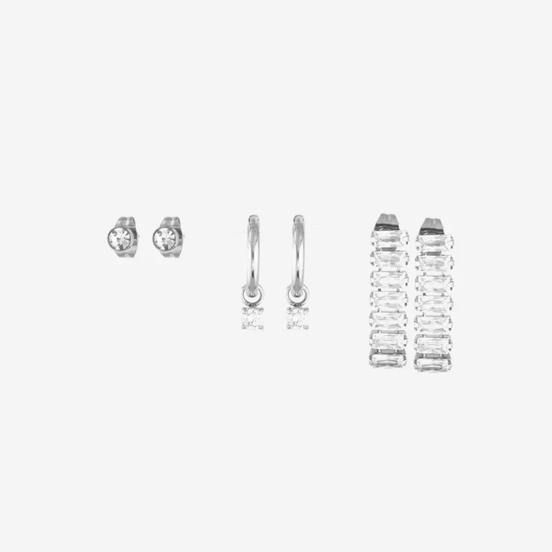 Boucles d'oreilles En Set Strass