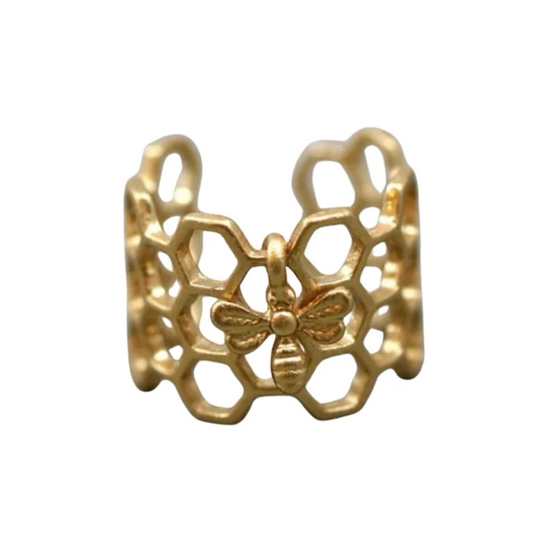 Bague Alvéole Abeille