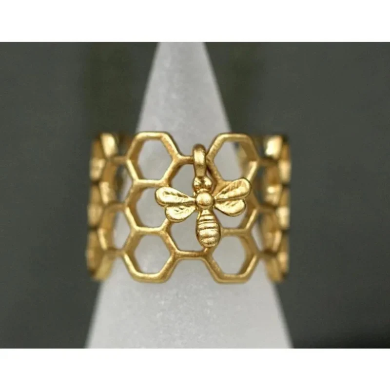 Bague Alvéole Abeille