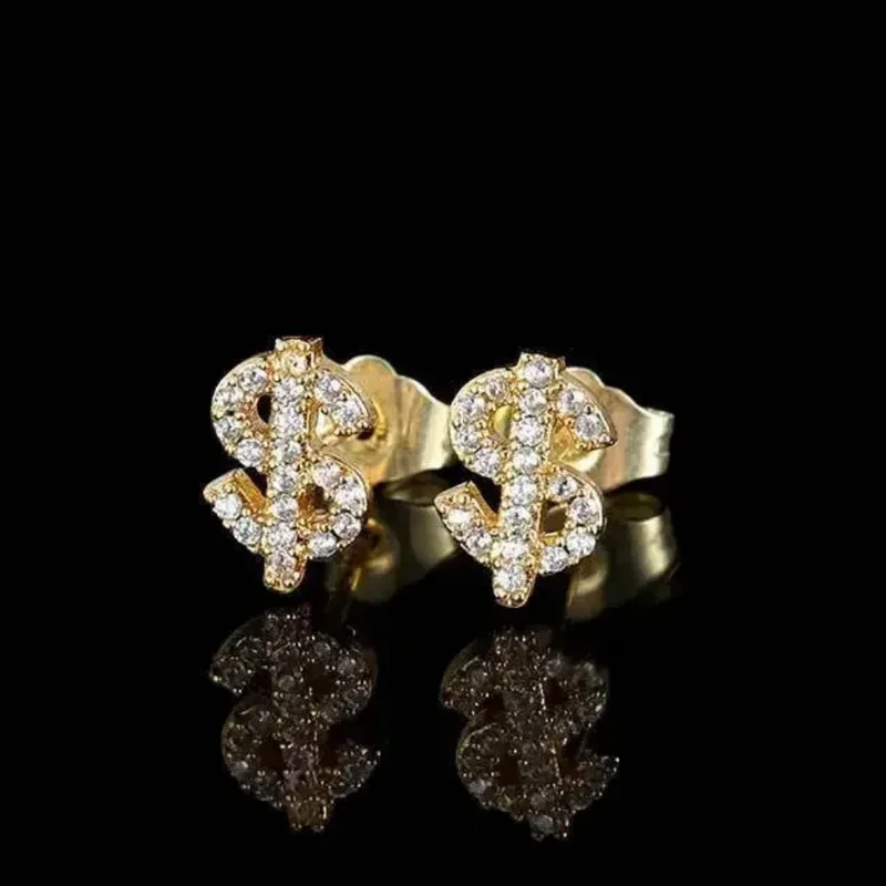 Boucles d'Oreilles Dollar Strass