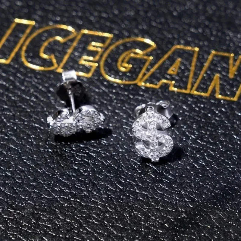 Boucles d'Oreilles Dollar Strass