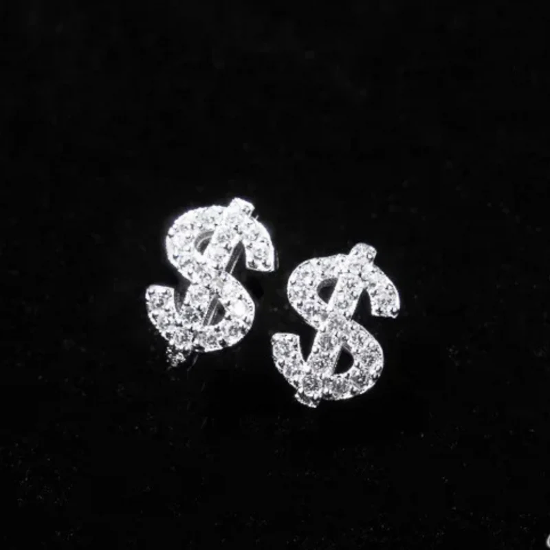 Boucles d'Oreilles Dollar Strass