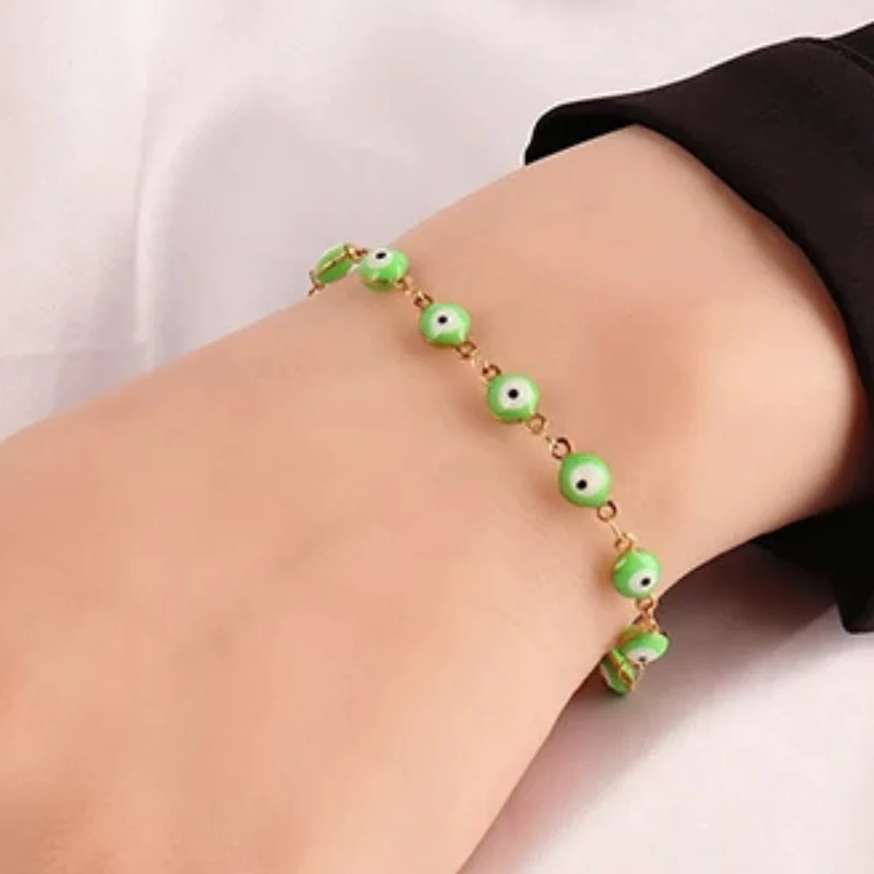 Bracelet Œil Vert Fluo