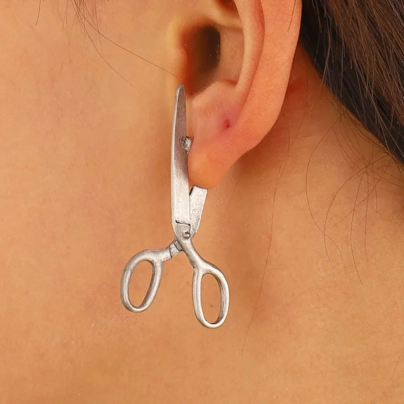 Boucle d'Oreilles Ciseaux