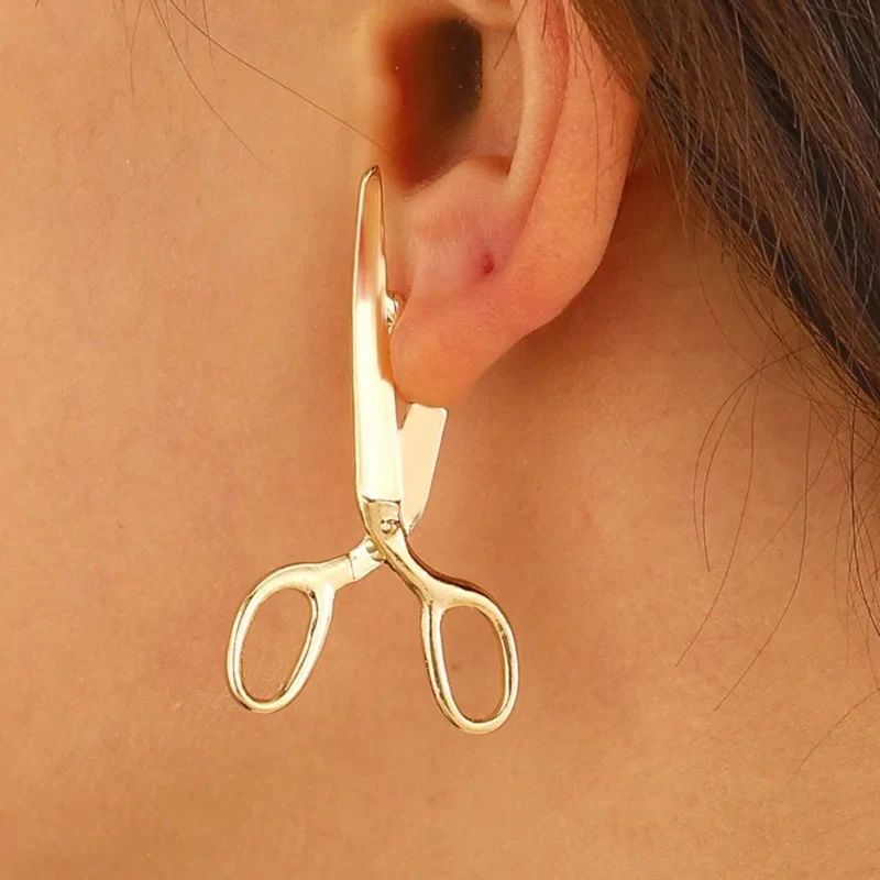 Boucle d'Oreilles Ciseaux
