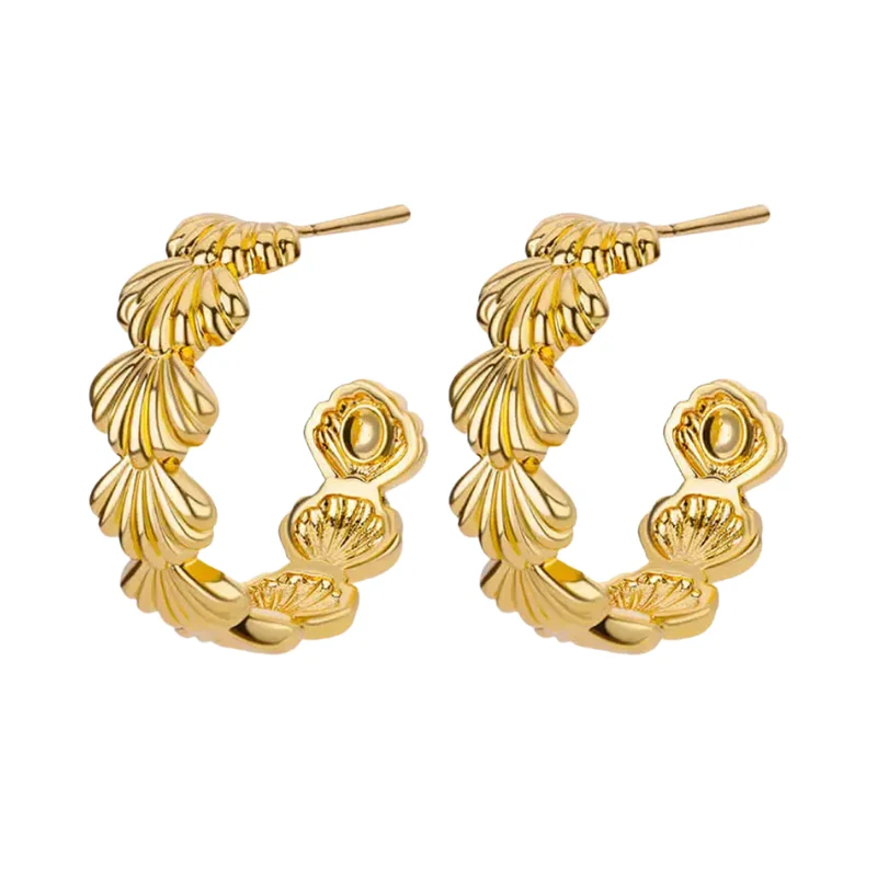 Boucles d'Oreilles Créole Coquillage